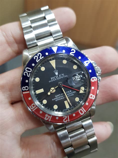 rolex gmt master 16750 pepsi|rolex 1675 dial variations.